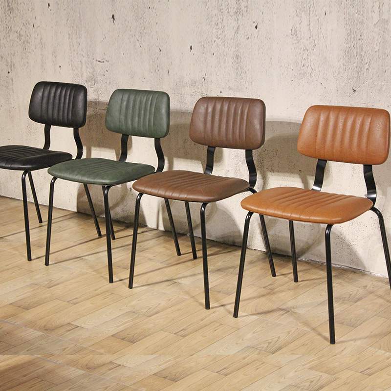 Stylish Luxury Design Coffee Shop Upholstered Leather Chair