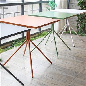 Tavolino da caffè quadrato in alluminio da giardino nordico per esterni