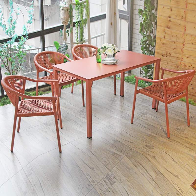 Stackable Outdoor Patio Restaurant Weaving Pe Rattan Chair