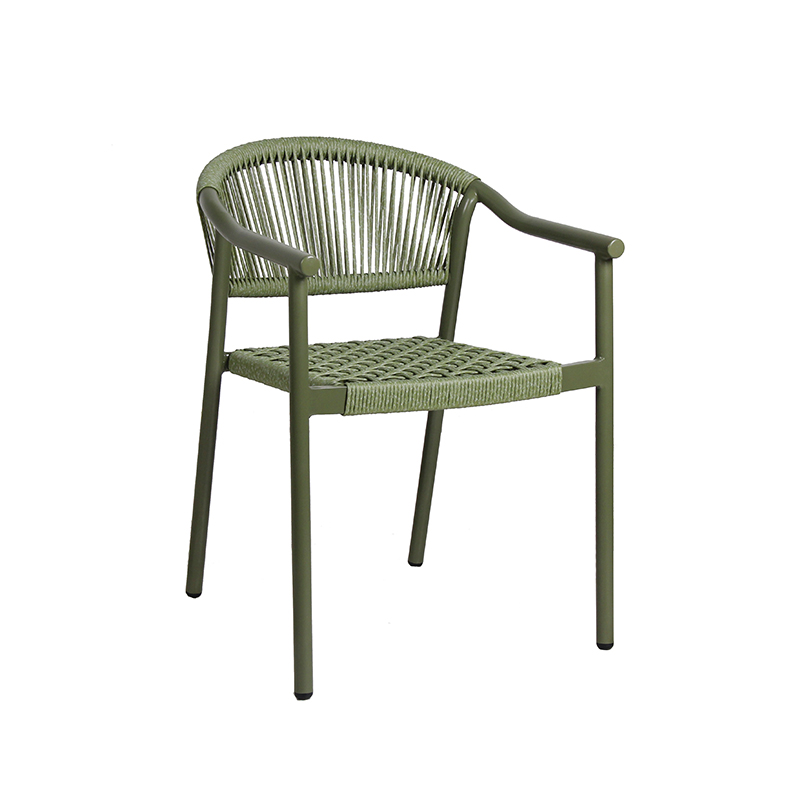 Stackable Outdoor Patio Restaurant Weaving Pe Rattan Chair