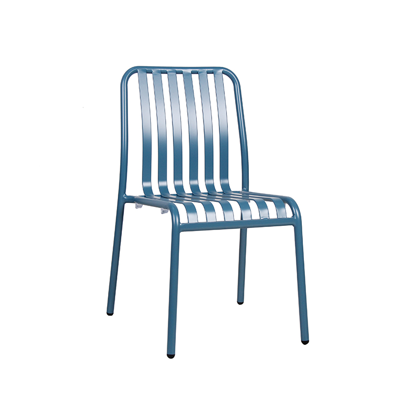 Waterproof Minimalist Leisure Metal Armless Outdoor Chair