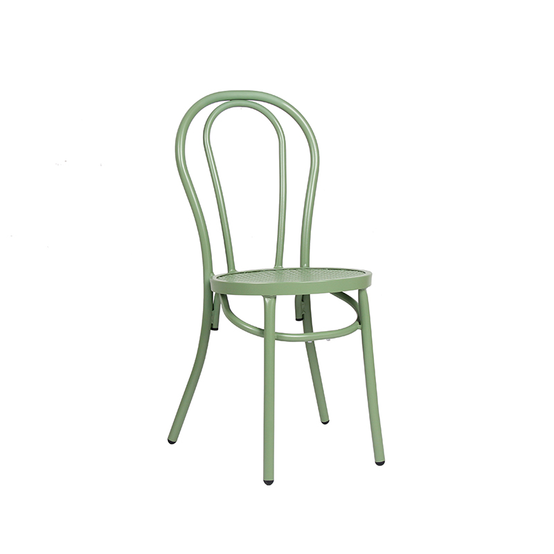 Durable Fast Food Restaurant Industrial Vintage Metal Thonet Chair