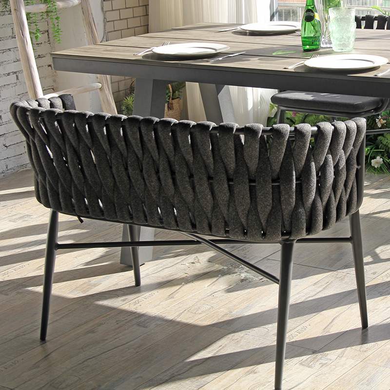 Garden Terrace Enlarged Dacron Leisure Double Sofa Rope Chair