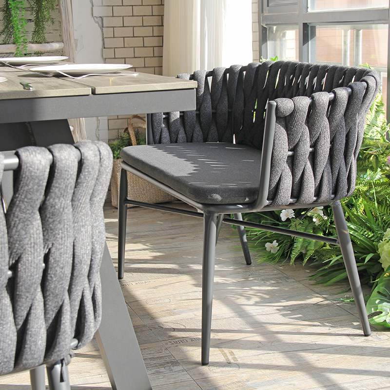 Garden Terrace Enlarged Dacron Leisure Double Sofa Rope Chair