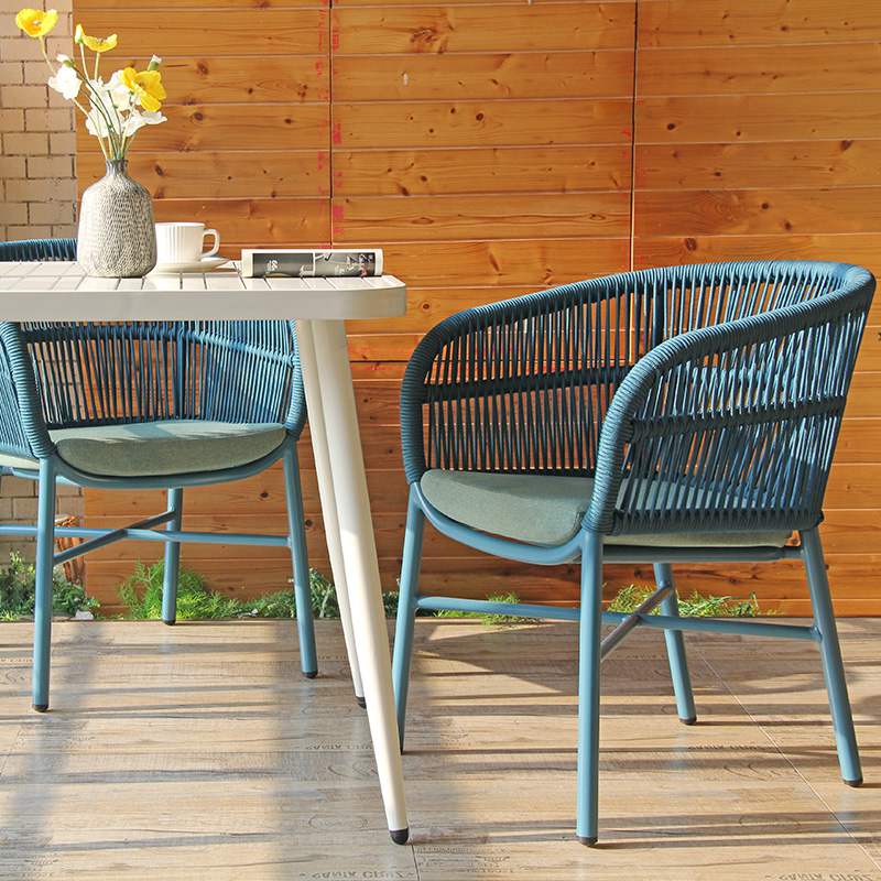 Neuester stapelbarer Coffee Shop Bistro Club Patio Rope Chair