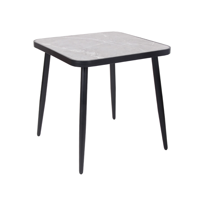 Waterproof Outdoor Table Nordic Hpl Top Metal Legs 4 Seater