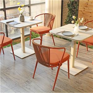 Silla de comedor de cuerda tejida Silla de cuerda para exteriores para hoteles comerciales