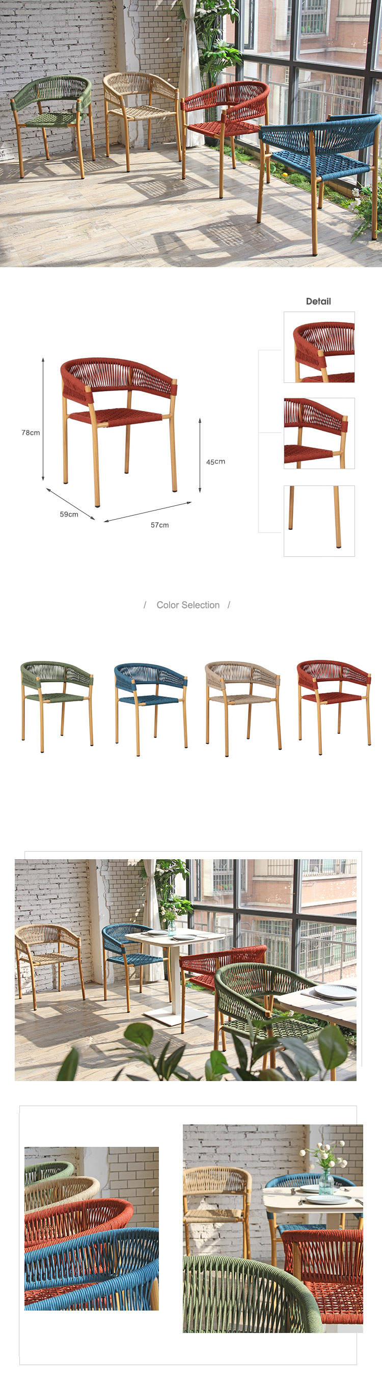 Outdoor Rope Chair