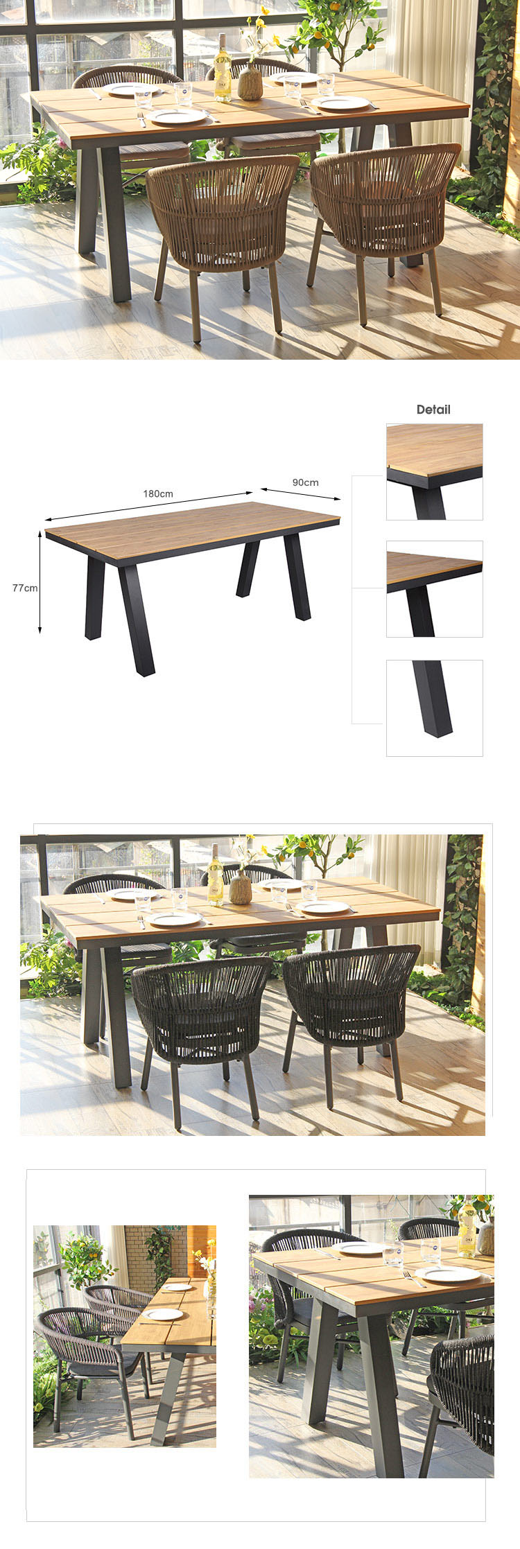 Outdoor Rectangular Table