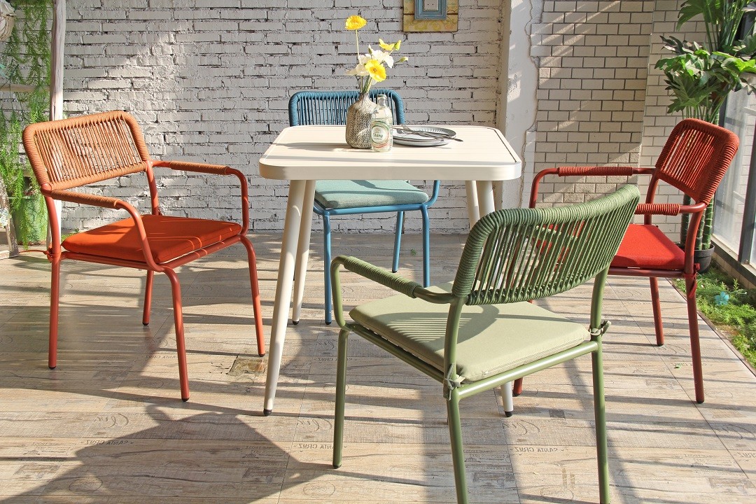 waterproof woven rope chair