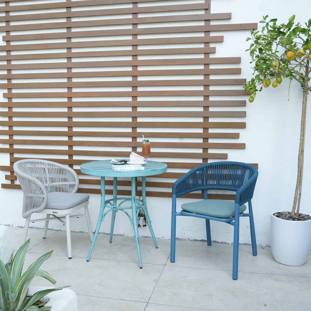 Outdoor Woven Rope Coffee Chairs