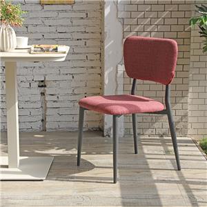 Elegant Outdoor Stainless Steel Frame Fabric Upholstered Waterproof Chair