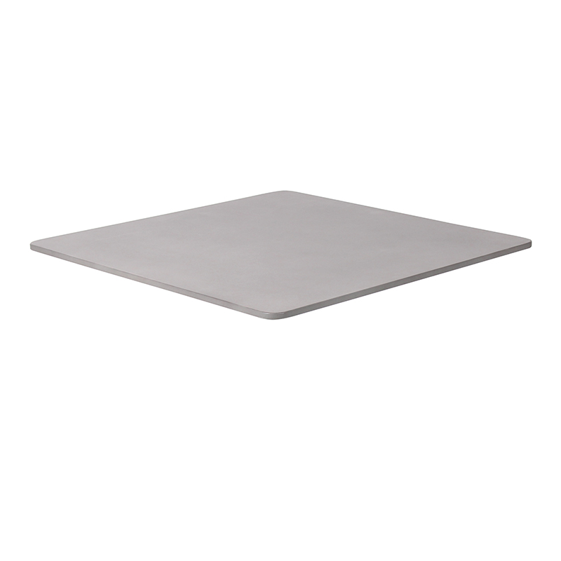 Modern Outdoor Gray Square Resin Table Top For Restaurant And Cafe