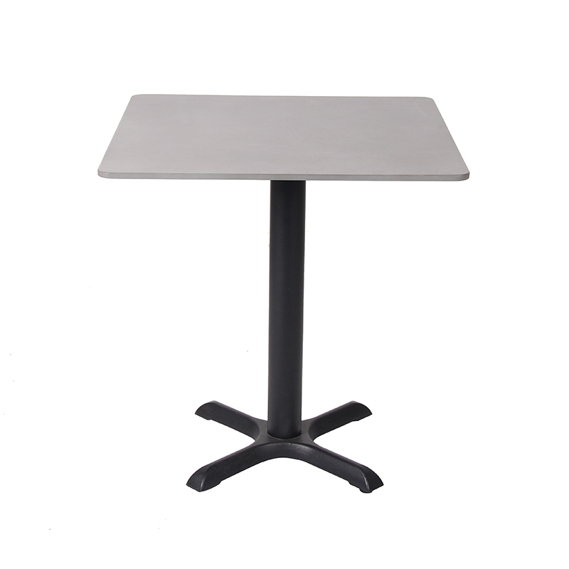 Modern Outdoor Gray Square Resin Table Top For Restaurant And Cafe