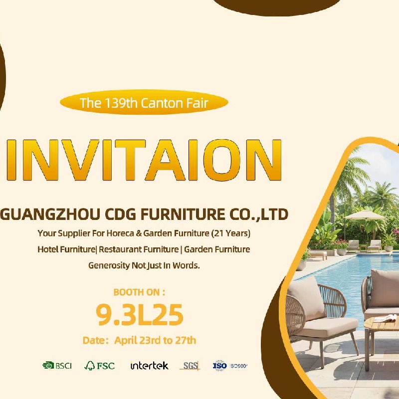Encountering CDG Furniture At The 139th Canton Fair: Your Trusted Horeca & Outdoor Furniture Partner
