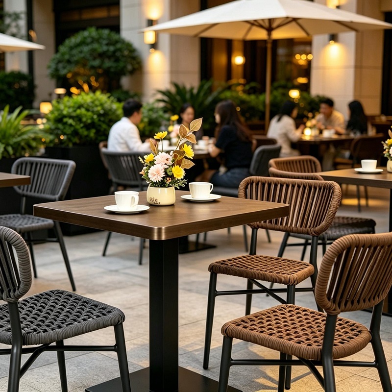 Waarom stoelen van synthetisch touw de horeca veroveren