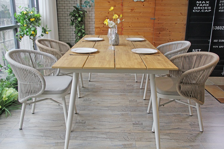 Plywood Tabletop Patio Table