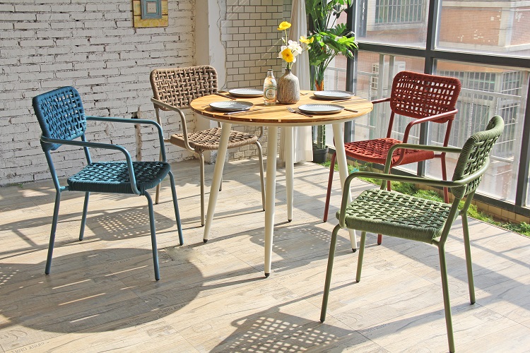 Bistro Rope Woven Arm Chair