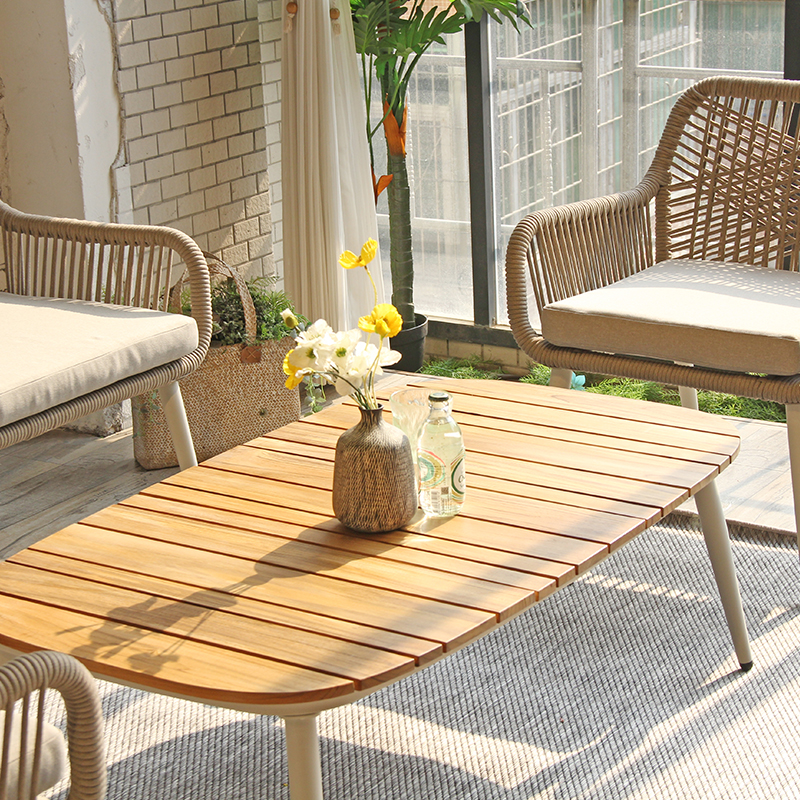 High Quality Rope Outdoor Furniture Sofa Set For Backyard Terrace Garden