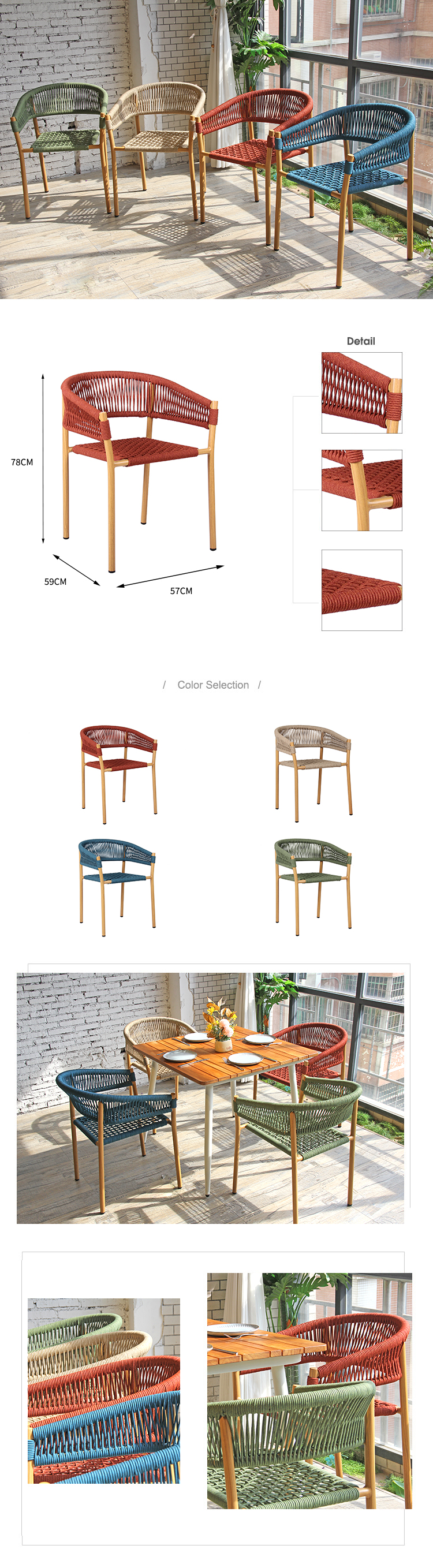 Outdoor Rope Chair