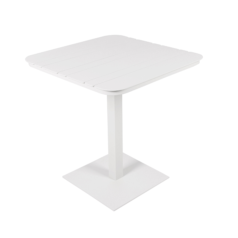 Bistro Cafe Outdoor Rope Woven Chair Aluminum Dining Table Furniture Set