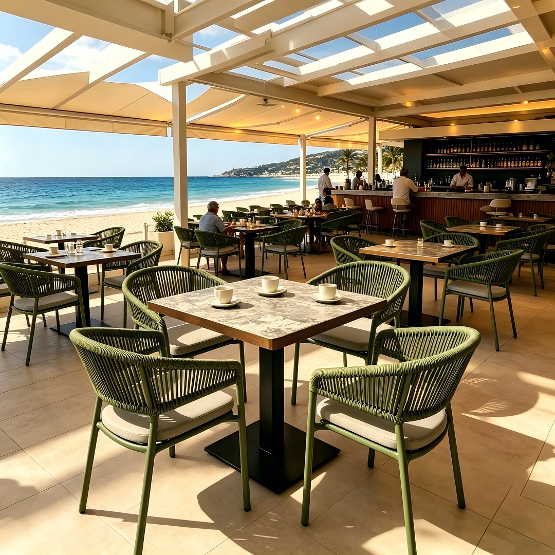 Outdoor Commercial Table And Chair Set