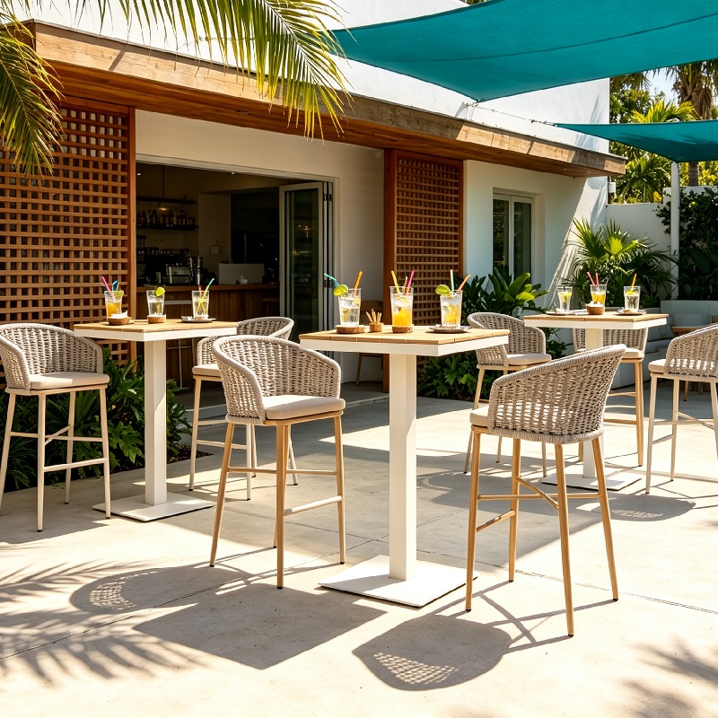 How Woven Rope Furniture Is Redefining Outdoor Bar Design