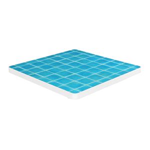 Heavy Duty Blue Square Mosaic Table Top Outdoor Patio Restaurant Cafe Dining Furniture