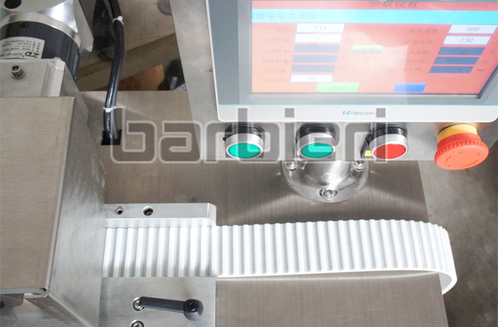 Timing belt tooth counting machine