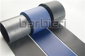 Cinturón Industrial Con Textil Utilizado Para Transportar Cuero