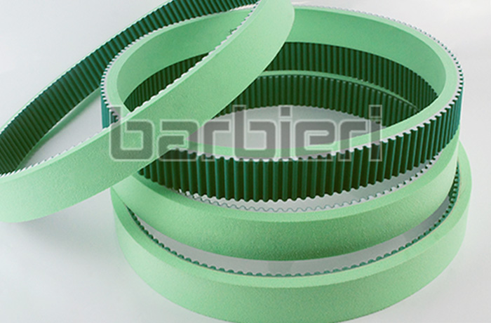 Timing Belt Coated With Green Sponge