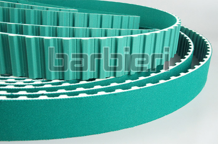 Synchronous Belt With Nylon Fabric And PU On Teeth