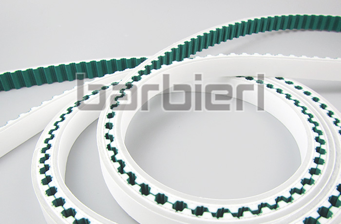 Correa de distribución adhesiva de PU con clip de tela de nailon de doble cara integrada