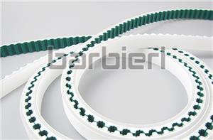 Correa de distribución adhesiva de PU con clip de tela de nailon de doble cara integrada