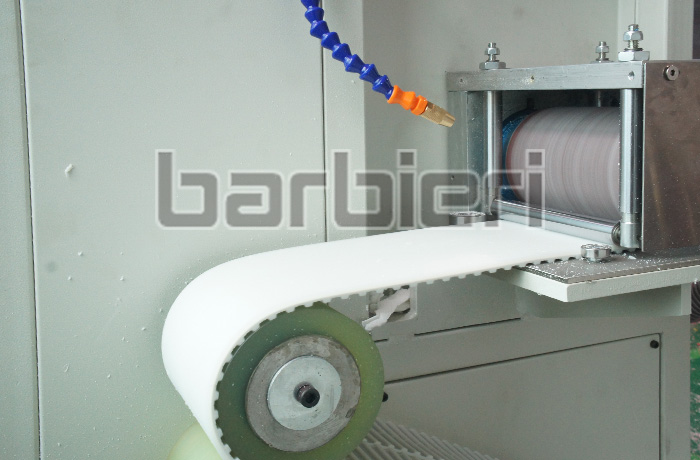 Timing belt thickness grinding machine