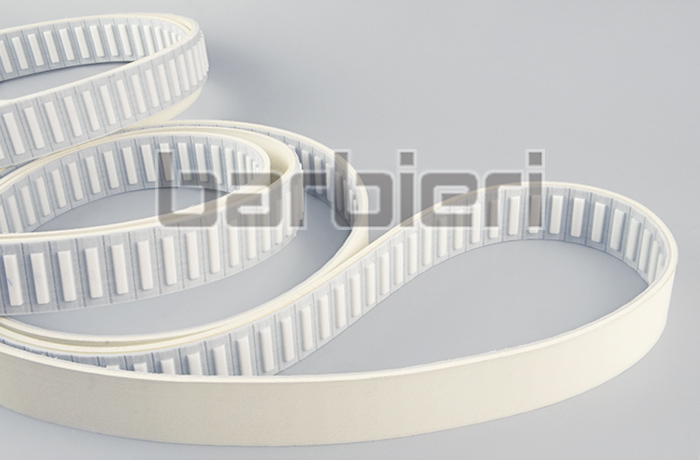 White rubber coating timing belt