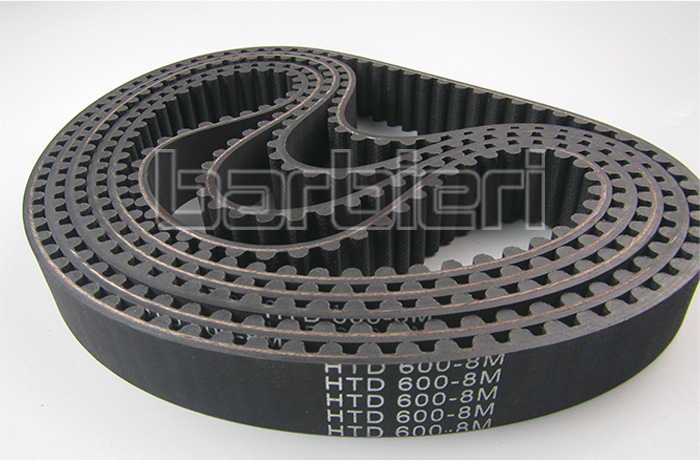 Curvilinear Tooth Rubber Belt