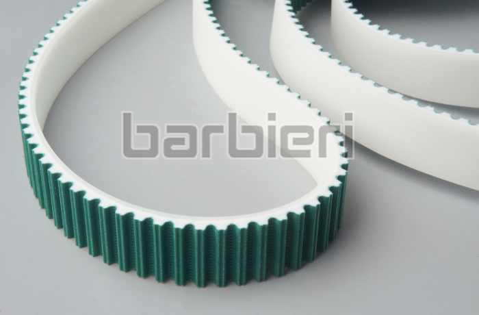 Concave top parabolic tooth timing belt