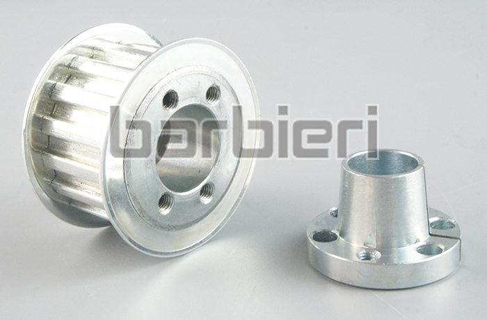 Taper sleeve keyless timing pulley