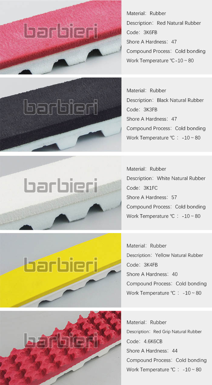 White rubber timing belt coating