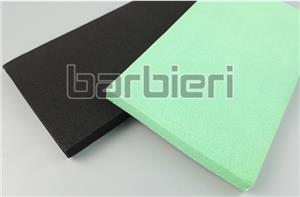 Green sponge/Black foam
