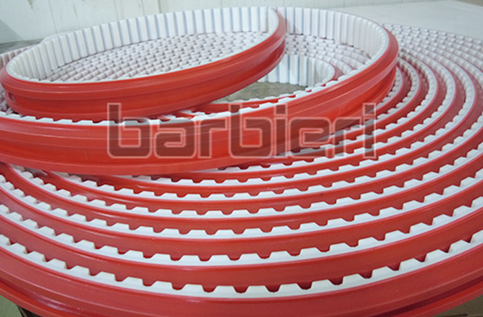 Log saw belts for the tissue industry