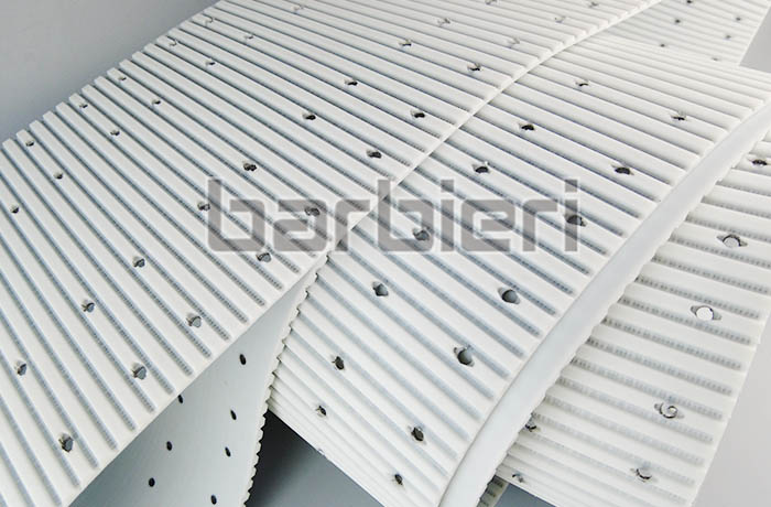 Timing belt with fixtures