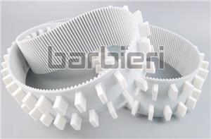 Timing Belt with Dual Rows Fixed Pitch Cleats