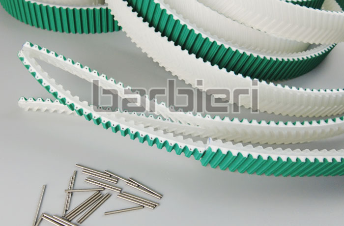 Pin joint belt splicing Pin joint belt splicing