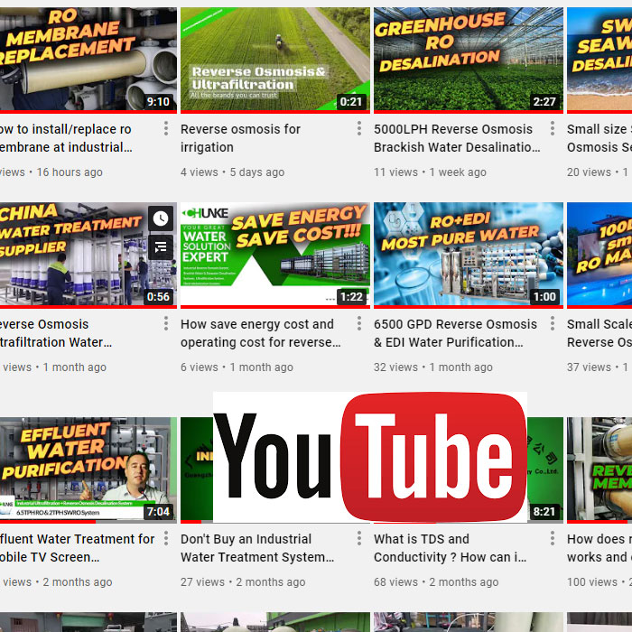 Il nostro canale YouTube è una buona fonte per capire il trattamento delle acque