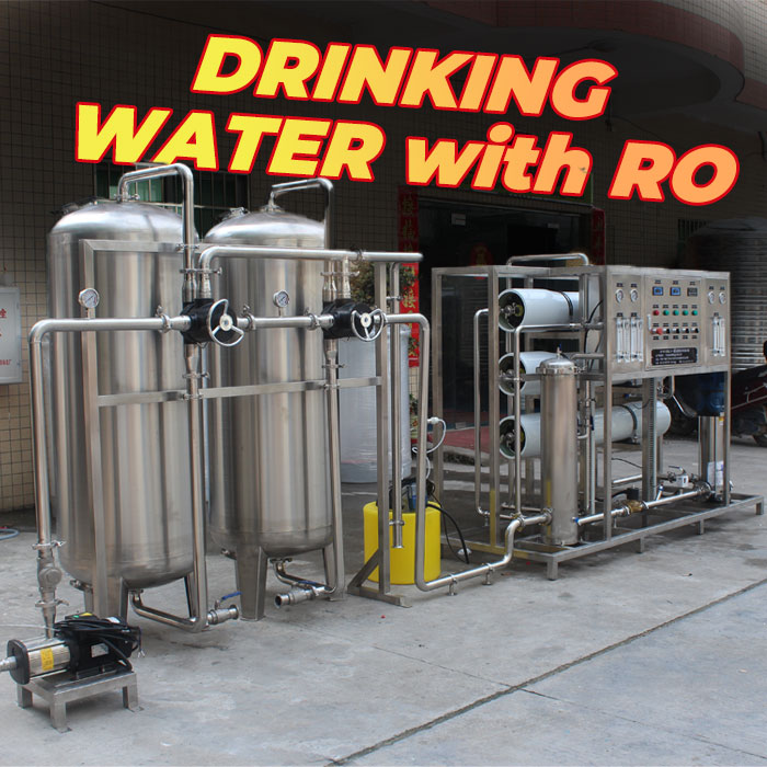 Sistema de ósmosis inversa de agua potable de acero inoxidable 3000LPH