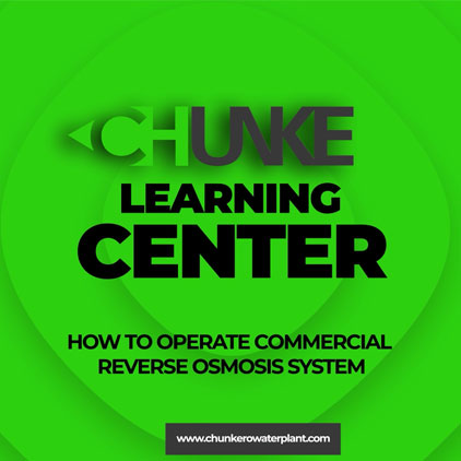 Cómo operar la planta comercial de agua RO