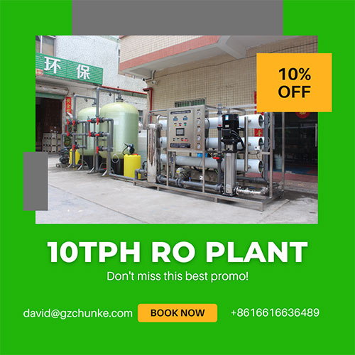 Sistem Pemurnian Air Reverse Osmosis Industri 10TPH