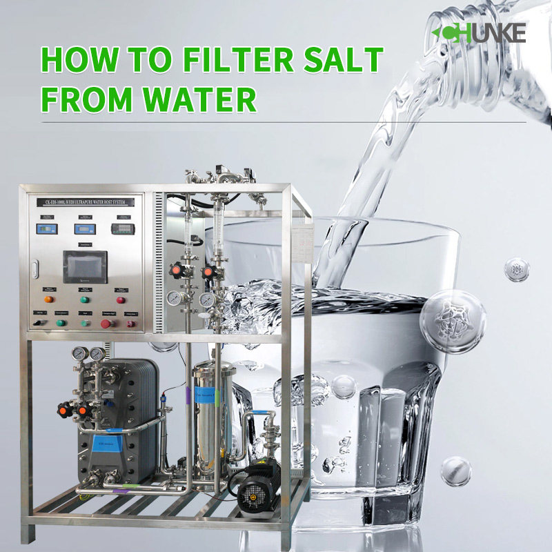 How to filter salt from water?